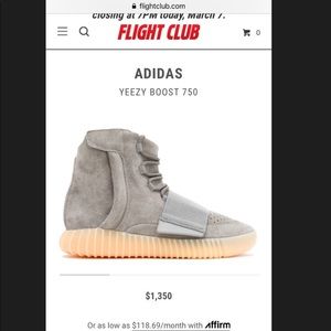 Adidas Yeezy 750 Boost Ropa Zapatillas Men's Zapatillas